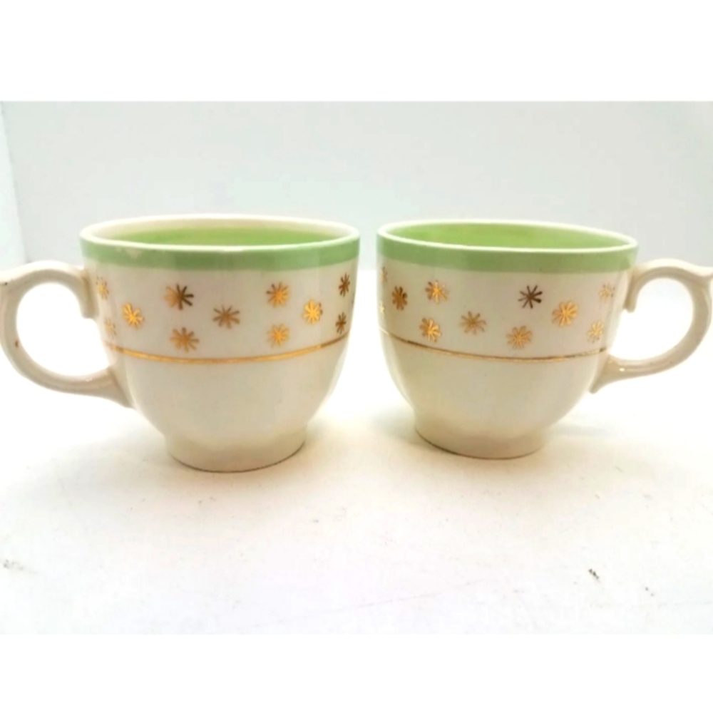 Woods Enoland Porcelain Tea Cups set lot of two collectible china